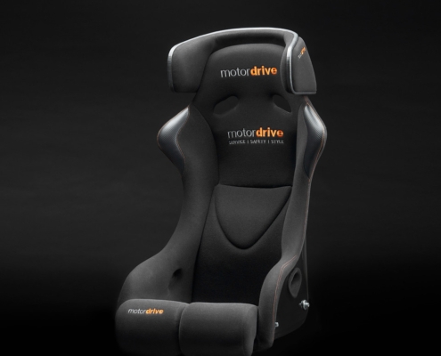 Motordrive Pro seat with Bolt On Head Restraint