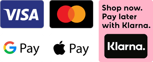 Secure online payments with Credit card, Debit Card, Apple Pay, Google Pay and Klarna